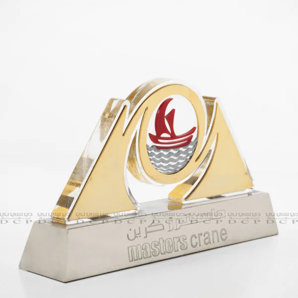 Acrylic and Metal Cutout Trophy