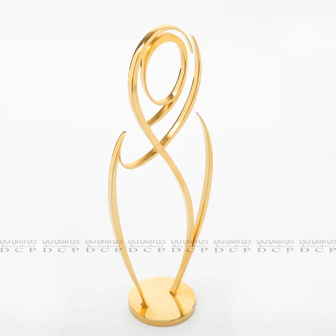 Metal Trophy with Gold Plated