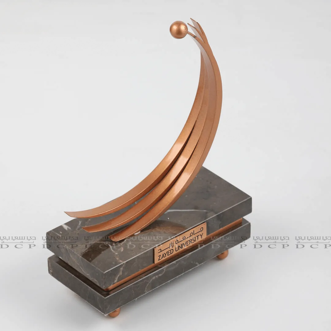Brass Logo Trophy with Marble Base
