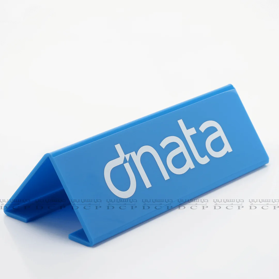 Tabletop Sign Display in Acrylic