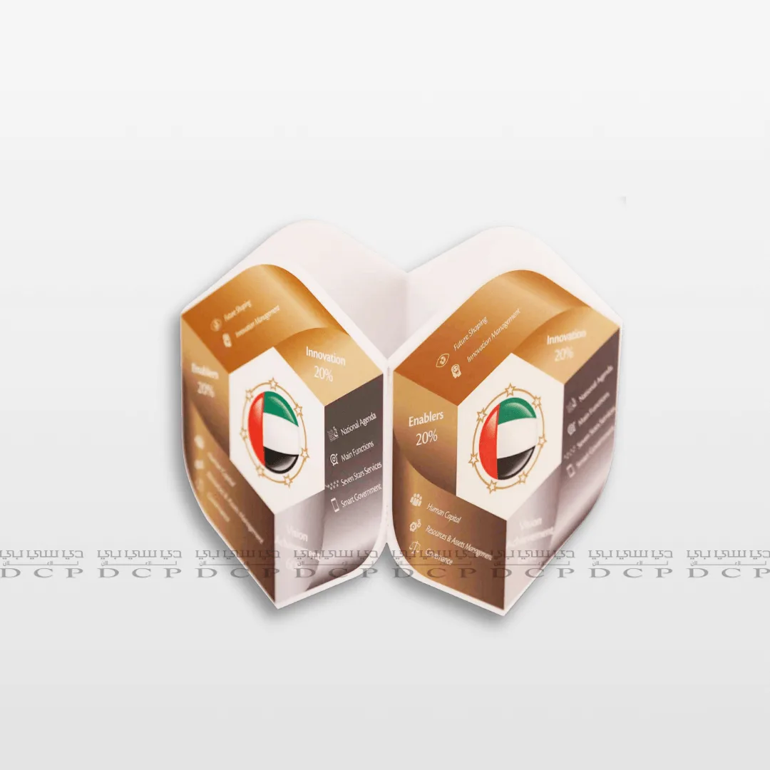 Full view of a White Acrylic Sign with UV Printing, showcasing vibrant designs on a sleek white acrylic surface