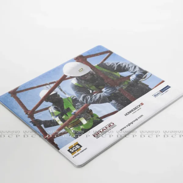 Mouse Pad with Personalized Design Full view of a personalized mouse pad featuring a smooth surface and custom design for work or gaming use