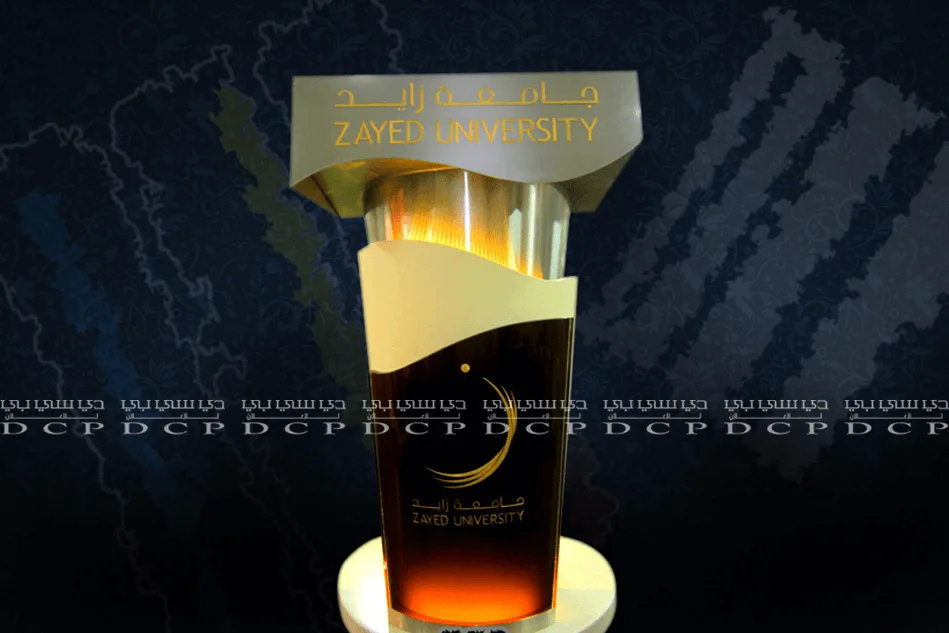 Elegant Wood and Acrylic Podium with a sturdy wooden base and transparent acrylic panel showcasing modern design