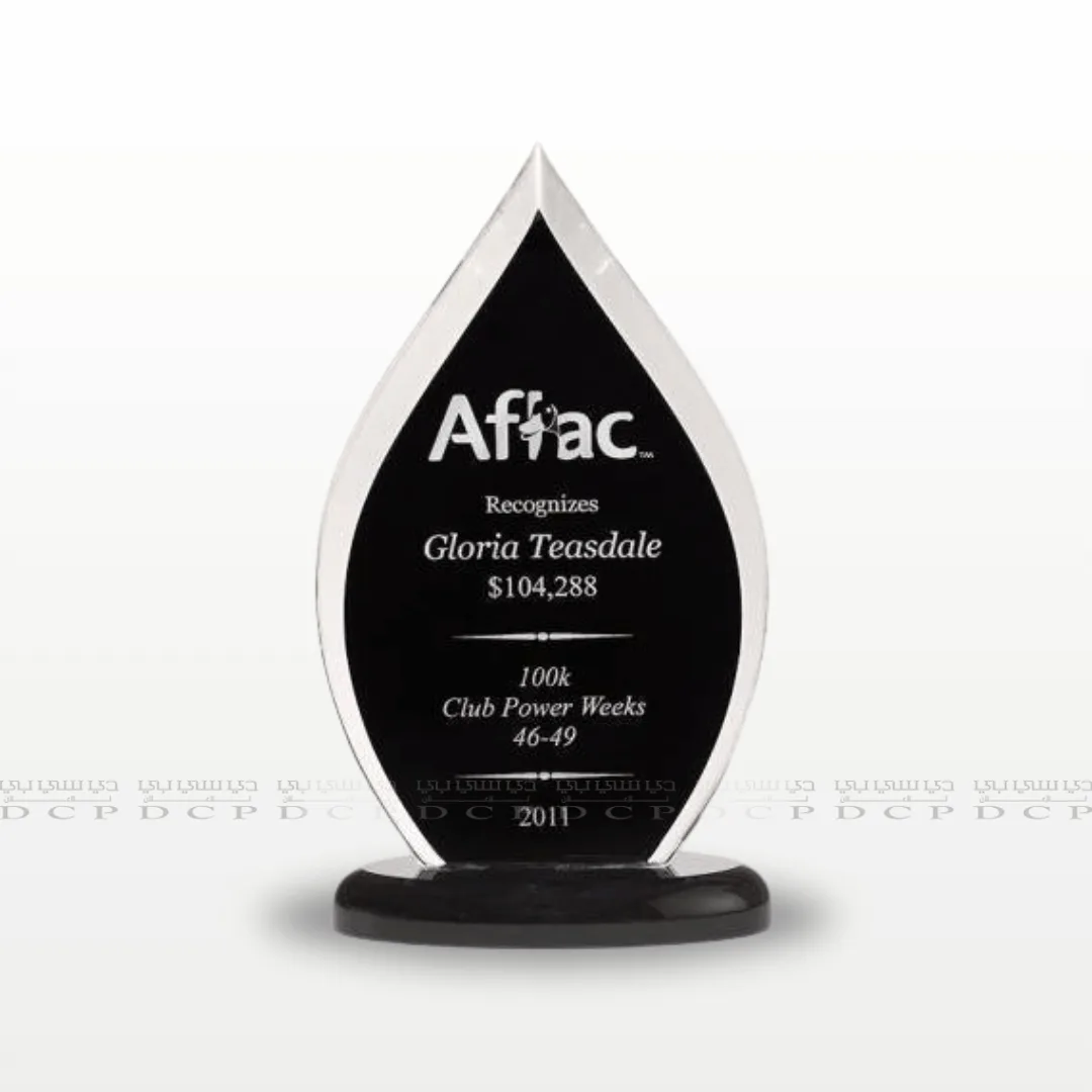 Crystal Award Trophy with Custom Print